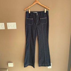 Pilcro and the Letterpress by Anthropologie Wide Leg Jean Trousers Size 29